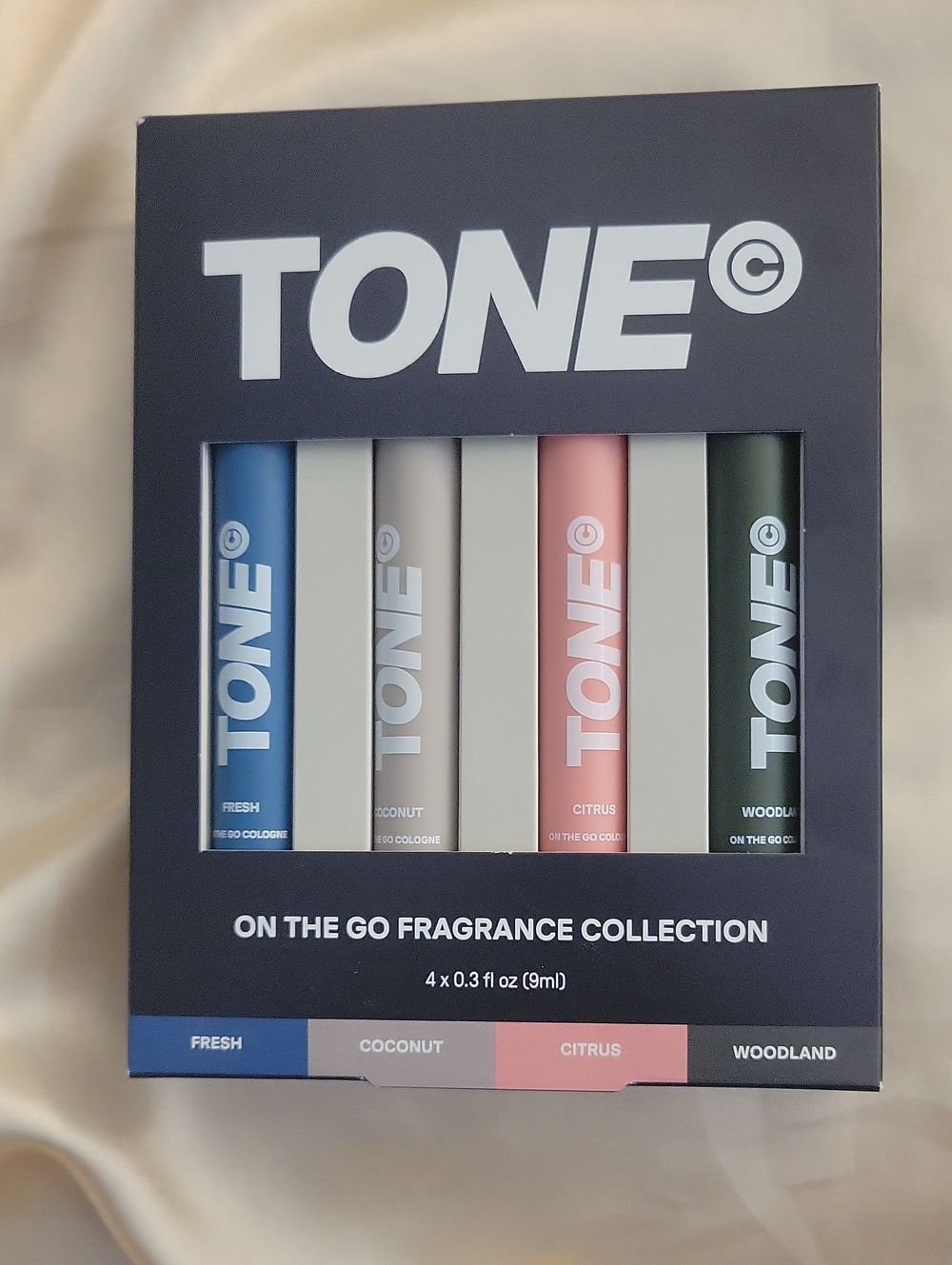TONE On The Go Fragrance Collection - Blue, Cream, Pink, Green